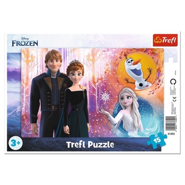Puzzle 15 Ramkowe Radosne wspomnienia Frozen 2 313