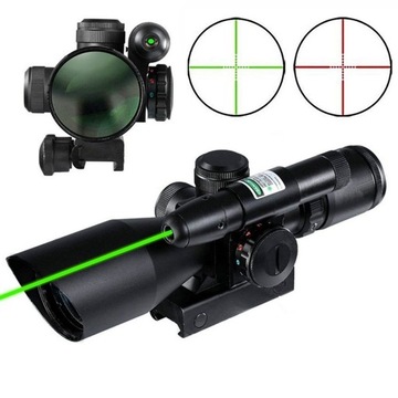 2,5-10X40 ZINTEGROWANY CELOWNIK Z ZIELONYM LASEREM