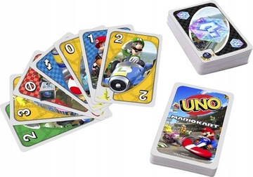 Карточная игра UNO Mario MarioKart, оригинал Mattel