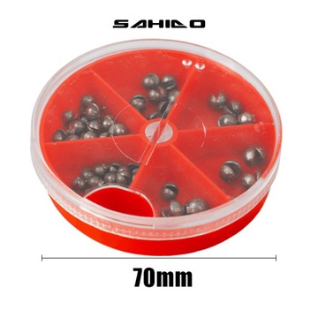 CIĘŻARKI WĘDKARSKIE ŚRUCINY SAHIDO LEAD BULLETS 60G 6 ROZMIARÓW OBCIĄŻNIKI
