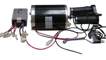 Zestaw Silnik elektryczny 24V 500W + sterownik + manetka + dźwignia