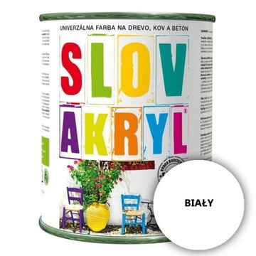 Farba akrylowa DLA DZIECI BIAŁY 0,75L