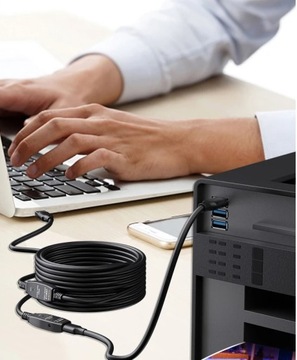 АКТИВНЫЙ УДЛИНИТЕЛЬ КАБЕЛЬ USB 3.0 10 м