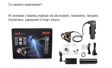 Фонарь для дайвинга Orca Torch D630