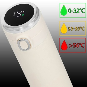 ТЕРМАЛЬНАЯ КРУЖКА THERMAL LED THERMAL 420 мл ДЛЯ КОФЕ, ЧАЯ, СЕНСОРНОГО ДЛЯ АВТОМОБИЛЯ PRO PRO