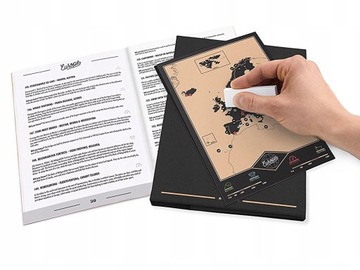 Dziennik Podróżnika MAPA ZDRAPKA Notes Pamiętnik