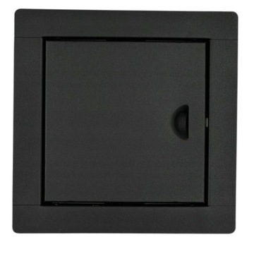 DRZWICZKI REWIZYJNE 15x15 METALOWE CZARNE REWIZJA KLAPA REWIZYJNA ZATRZASK