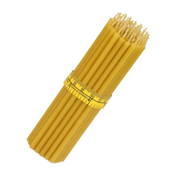 НАБОР ВОСКОВЫХ СВЕЧ ИЗ 100% ПЧЕЛИНОГО РИТУАЛА - 14 СМ Х 20