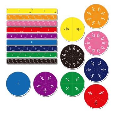 102 Fraction Zabawka Nauka ułamków Matematyka