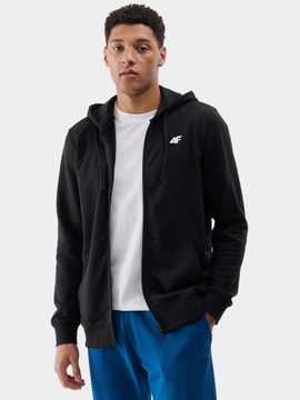 BLUZA DRESOWA MĘSKA 4F ROZPINANA Z KAPTUREM BAWEŁNIANA SPORTOWA LIMITOWANA