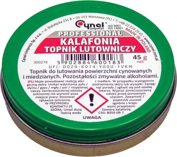 Kalafonia do lutowania 45g Cynel