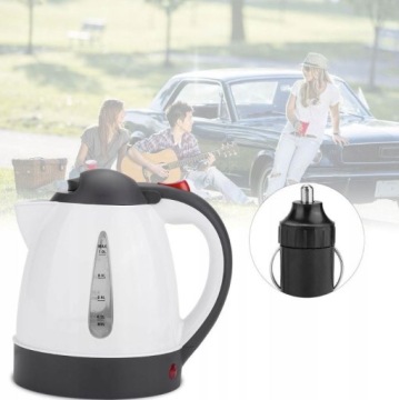 Туристический ЭЛЕКТРОЧАЙНИК для авто 12В 1Л 150ВТ НАГРЕВАТЕЛЬНАЯ ПЛИТА