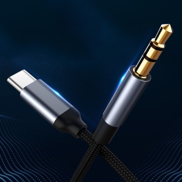 КАБЕЛЬ АДАПТЕРА Тип адаптера USB-C 3.1, мини-разъем 3,5 мм, аудио AUX DAC, 1,5 м