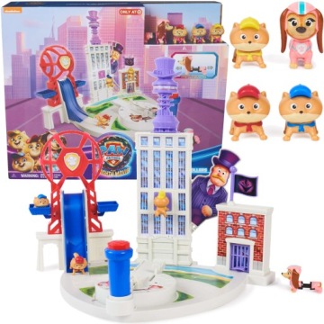 BAZA MIASTO LIBERTY PSI PATROL THE MIGHTY MOVIE ZESTAW I POMS 4 FIGURKI