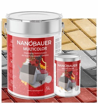 FARBA DO KOSTKI BRUKOWEJ NANOBAUER MULTICOLOR 5L KOLORY DO WYBORU