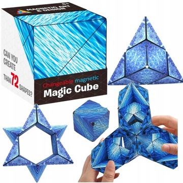Układanka Kostka GRA LOGICZNA Magnetyczna Magic Cube Fidget Antystresowy