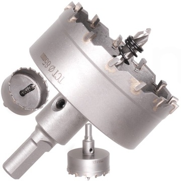 OTWORNICA WIDIOWA KORONKA DO METALU DREWNA 65 MM