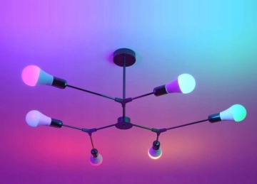 ЦВЕТНАЯ ЛАМПОЧКА RGB E27 LED 12Вт 16 ЦВЕТОВ + интеллектуальный ПУЛЬТ ДУ