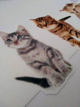 Мягкая наклейка на стену КОТЫ 134х28 для ребенка