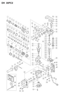 Ударная дрель HITACHI DH30PC2 с уплотнительным кольцом