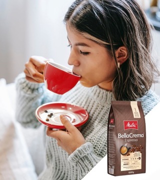 Кофе в зернах MELITTA BELLACREMA ESPRESSO 1кг | сильная прожарка, глубокий вкус