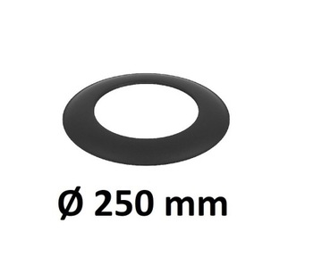 Rozeta maskująca 250 mm CZARNA