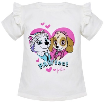 T-SHIRT Dziewczęcy Krótki Rękaw Kreskówka Bajka Bawełna r 104 3894