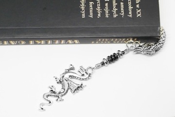 КНИГА-ЗАКЛАДКА ДРАКОН, ТОЛКИЕН, ГЕМАТИТ + коробочка