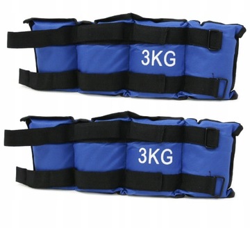 OBCIĄŻNIKI CIĘŻARKI NA KOSTKI NADGARSTKI 3KG 2x1,5