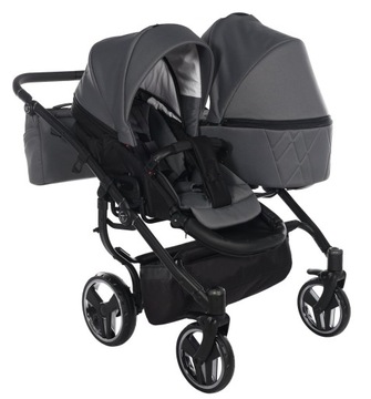 Коляска для близнецов Junama Duo V3 2в1 год за годом 78см для детей