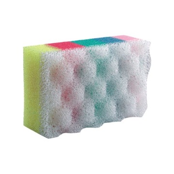 NELLY GĄBKA DO MASAŻU 1SZT. 2-WARSTWOWA DO MYCIA CIAŁA PODCZAS KĄPIELI MIX