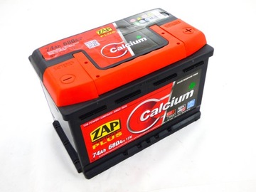 Akumulator 12V 74Ah 680A P+ ZAP Plus