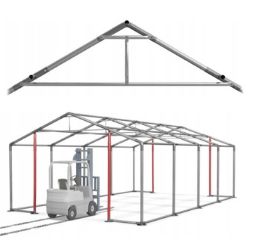 Гаражная палатка 8x12м Solid DAS 560 Вт