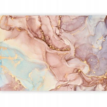 FOTOTAPETA MARMUR ZŁOTO RÓŻ KAMIEŃ GLAMOUR ŚCIENNA 3D DO SALONU 400x280