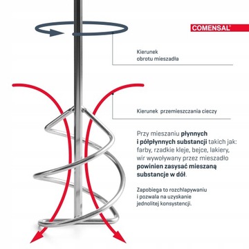 COMENSAL универсальный миксер для КРАСОК и растворов 80