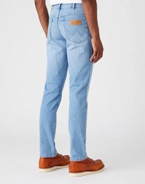 WRANGLER Texas męskie jasne spodnie jeans Niebieski W34 L32