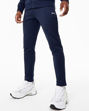 EVERLAST Spodnie DRESOWE dresy Poly Joggers granat męskie 2XL XXL