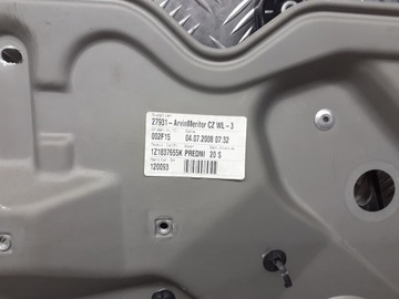 MECHANIZMUS OKNO LEVÝ PŘEDNÍ SKODA OCTAVIA II 1.6 1Z1837655K