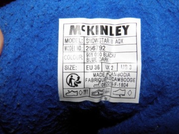 СНЕЖНЫЕ БОТИНКИ McKINLEY AQUMAX / VIBRAM R 36