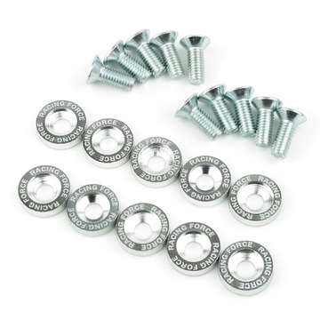 Шайбы анодированные декоративные СЕРЕБРЯНЫЕ + винты М6