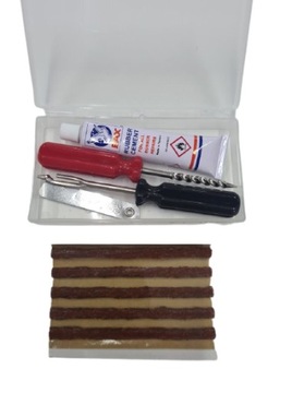 Шиноремонтный комплект для ремонта проколотой шины.