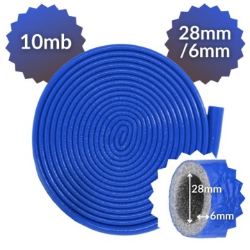Изоляция труб COVERED COAL PEX PIPE INSULATION FI 28 / 6mm BLUE COIL