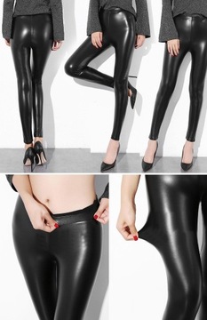 LEGINSY SKÓRA RURKI LATEX GETRY SPODNIE LATEKS 2XL