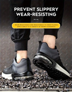 Męskie odporne na przebicie buty robocze ze stalowymi palcami