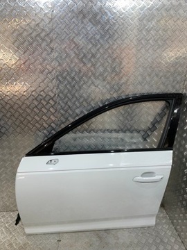 LEWE DRZWI PRZOD AUDI A4 B9 8W5 KOLOR BIAŁA PERŁA LS9R IDEALNE
