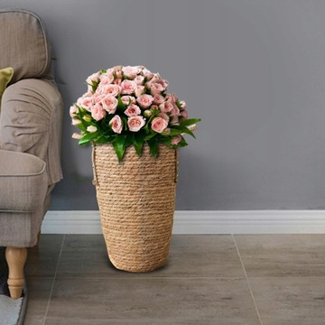 Корзина ручной работы для посадки цветов.