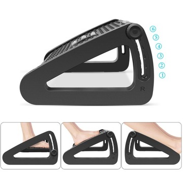 ТРЕУГОЛЬНАЯ ОФИСНАЯ ПОДНОЖКА С РЕГУЛИРУЕМЫМИ РОЛИКАМИ