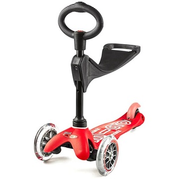 Детское кресло Mini Micro Deluxe 3 в 1, красный самокат
