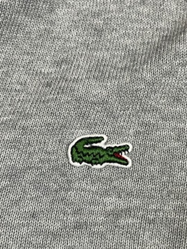 Lacoste sweterek v-neck męski logo unikat ideał L