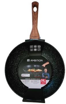 PATELNIA AMBITION STEEN 26 CM WOK INDUKCJA GAZ